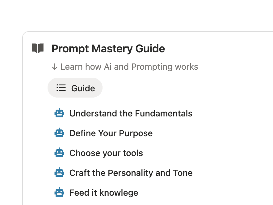Prompt Mastery Guide