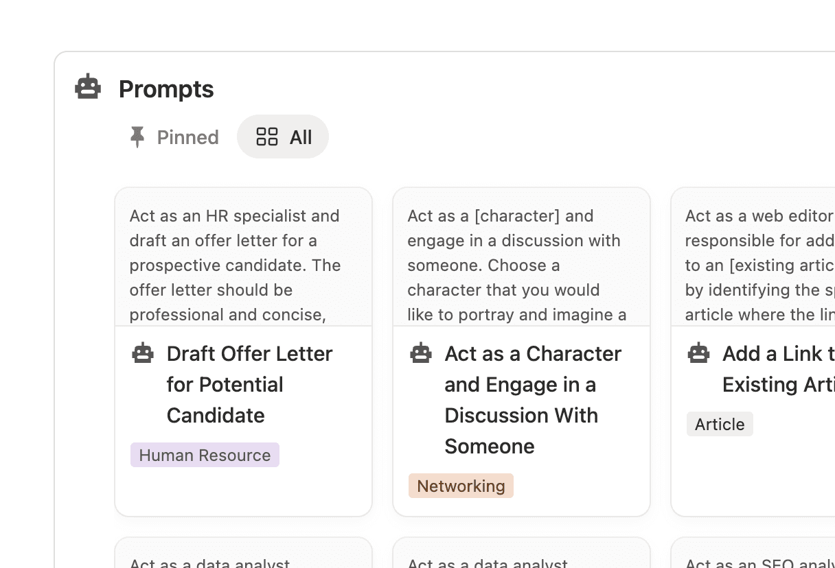 Thousands of High Quality Prompts